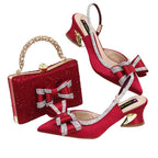 Latest Italian African Design Shoes and Bags Set ED1130