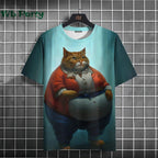 Cat Print shirts - Y2K Graphic T-Shirt