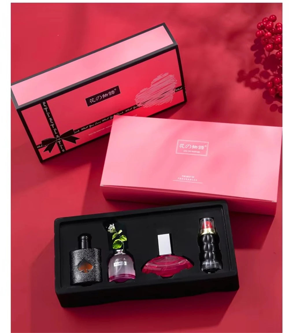 Private Brand Perfume Women Eau De Parfums Dames 105ml Perfumes De Mujer Originales Gift Box 4Pcs Set Natural Floral Scent Spray