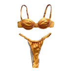 Golden Girl two piece swimsuit