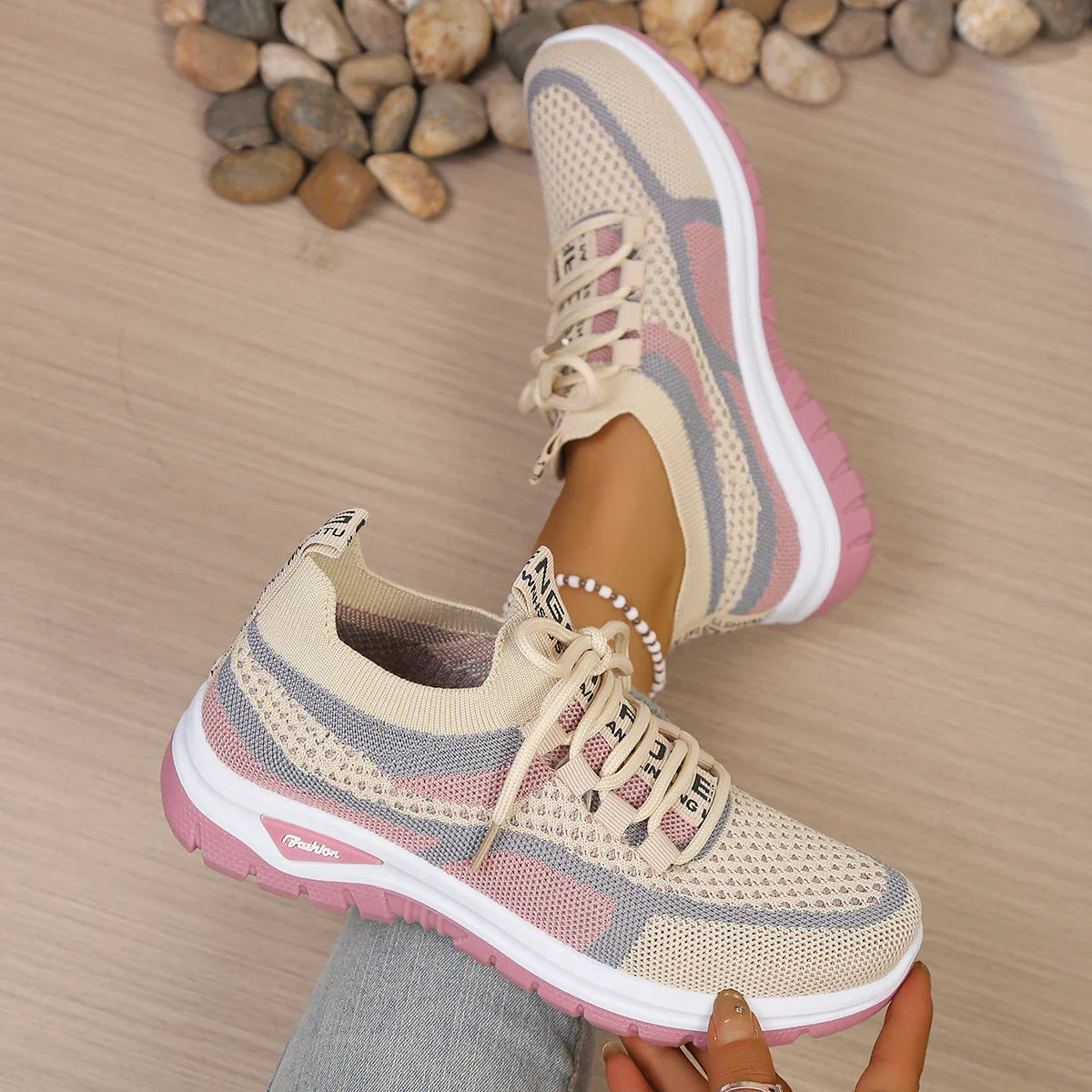 Versatile Two-Tone Casual Summer Sneakers for Work and Play