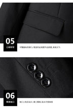 8XL Suit (Blazer+pants) Fashion Business Gentleman Italian Style Slim Solid Color Professional Suit Wedding Groom Best Man Suit