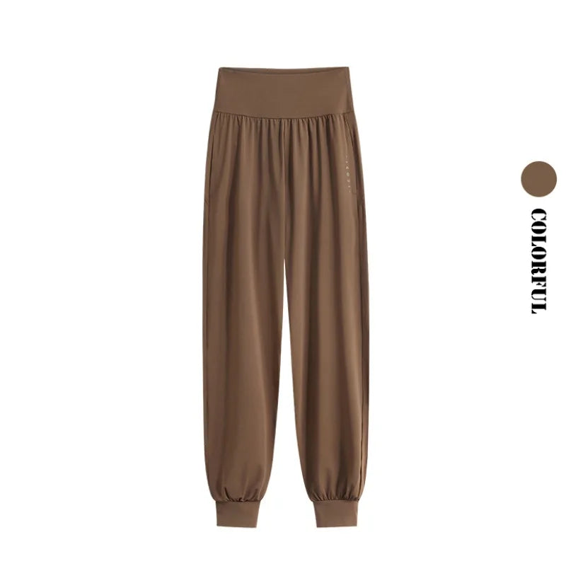 DRUR 2pcs Yoga Set Women Sports Pants Sets 2 Piece Sportswear Outfit Female Long Sleeve Fitness Top High Waist Sweatpants Suits