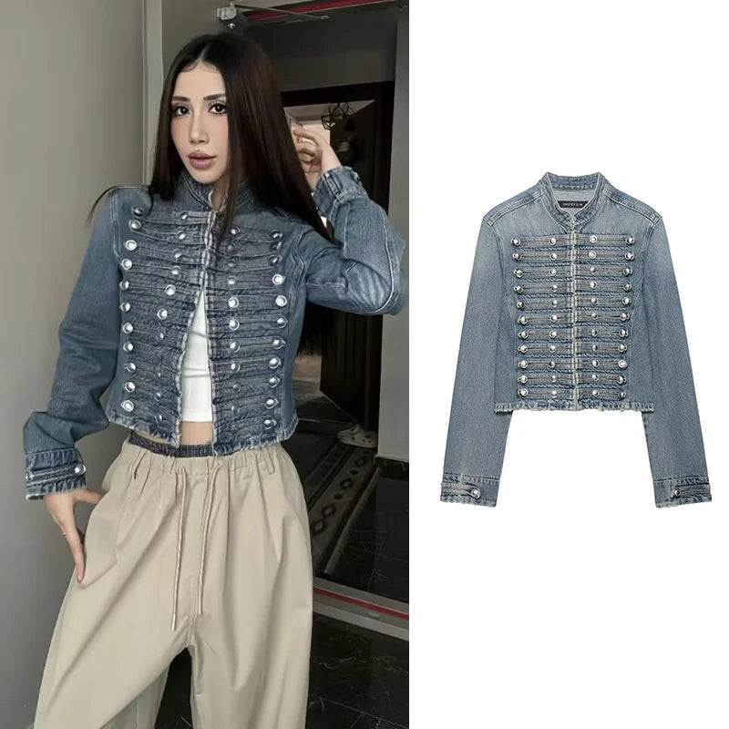 New Denim Jackets Women's Spring 2026 New Fashion Retro Slim Warm Elegant Women Jackets Chic Street Leisure Holiday Young Coats