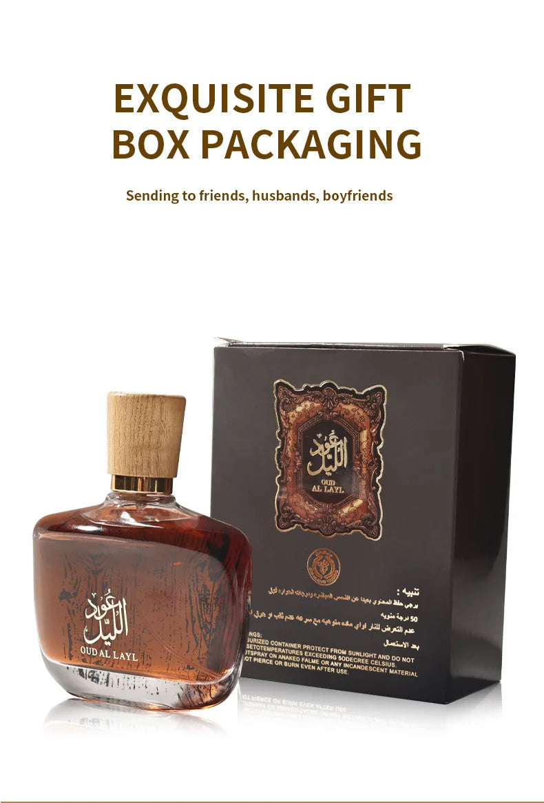 Arab Perfumes OUD AL LAYL Unisex Long Lasting Perfume For Man Woman Dubai Desert Flower Parfum Female Fragrance Parfume