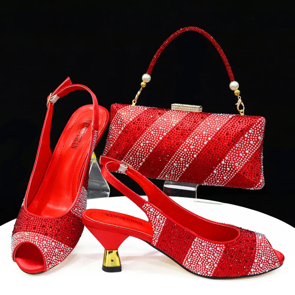 New Wedding Shoes and Bag Set HTY1-26