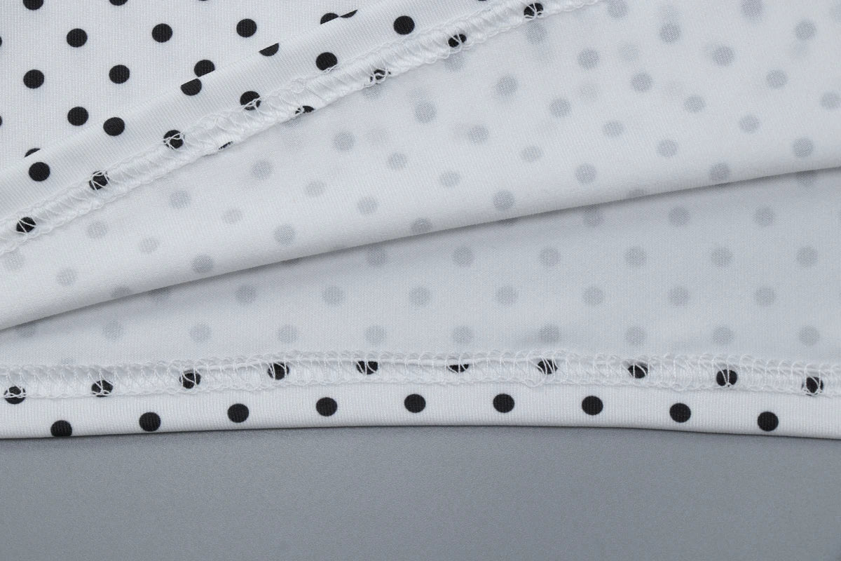 Dulzura Summer Latest Fashion Backless Slim Ruffles Polka Dot Camisole Women'S Sexy Elegant Y2K Clothes Party Club Street Outfit