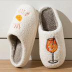 Aperol Spritz Women's Slippers Spritz O'Clock | Cozy Comfy Fluffy Slippers Party Bridal Shower Girl Mom Daughter Gift