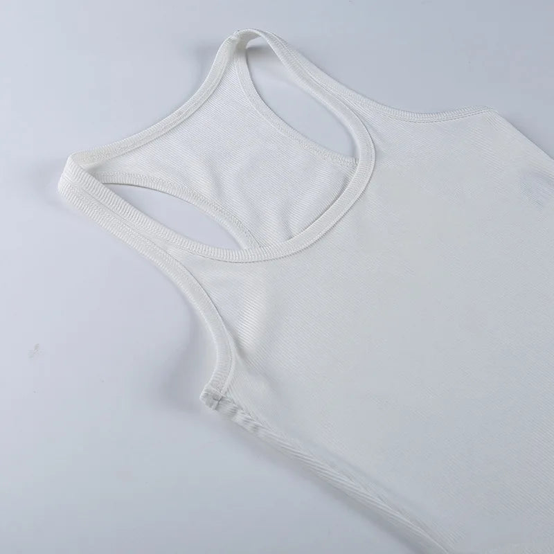 Sleeveless Knit Bodysuit Hot Summer Sexy Bodycon Off Shoulder Halter Tops Casual Street Bodice For Women ClubWear