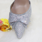 New Silver Versatile Party Ladies Shoes And Bag Set