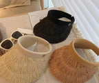 Summer Straw Sun Visor Hat
