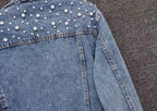 Denim Coat Women Denim Coat Turn Down Collar Single Breasted Full Sleeve Jackets Loose Casual Regular Short Jacket 2024