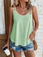 Large Big 5xl Women Leisure Simple Boho Camis Tops Women's Hollow Out Top Pullovers New Summer Casual Beach Shirts Clothing