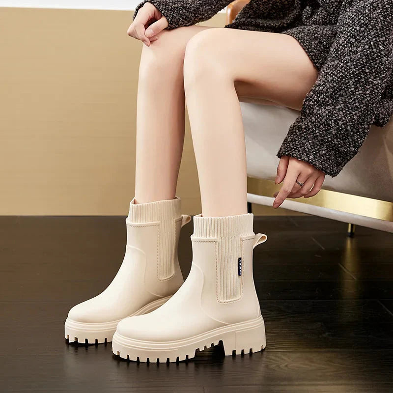 Women’s Waterproof Anti-Slip Rain Boots – Stay Dry Every Step