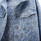 2026 Women's Denim Jacket New Embroidery Jacquard Ladies Outerwear Leisure Loose Korean Version Fashion Female Cowboy Coat