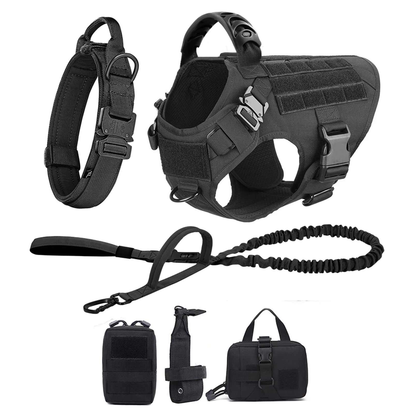 Large Dog Harness Training Walking Vest Dog Harness And Collar For Medium Large Dogs