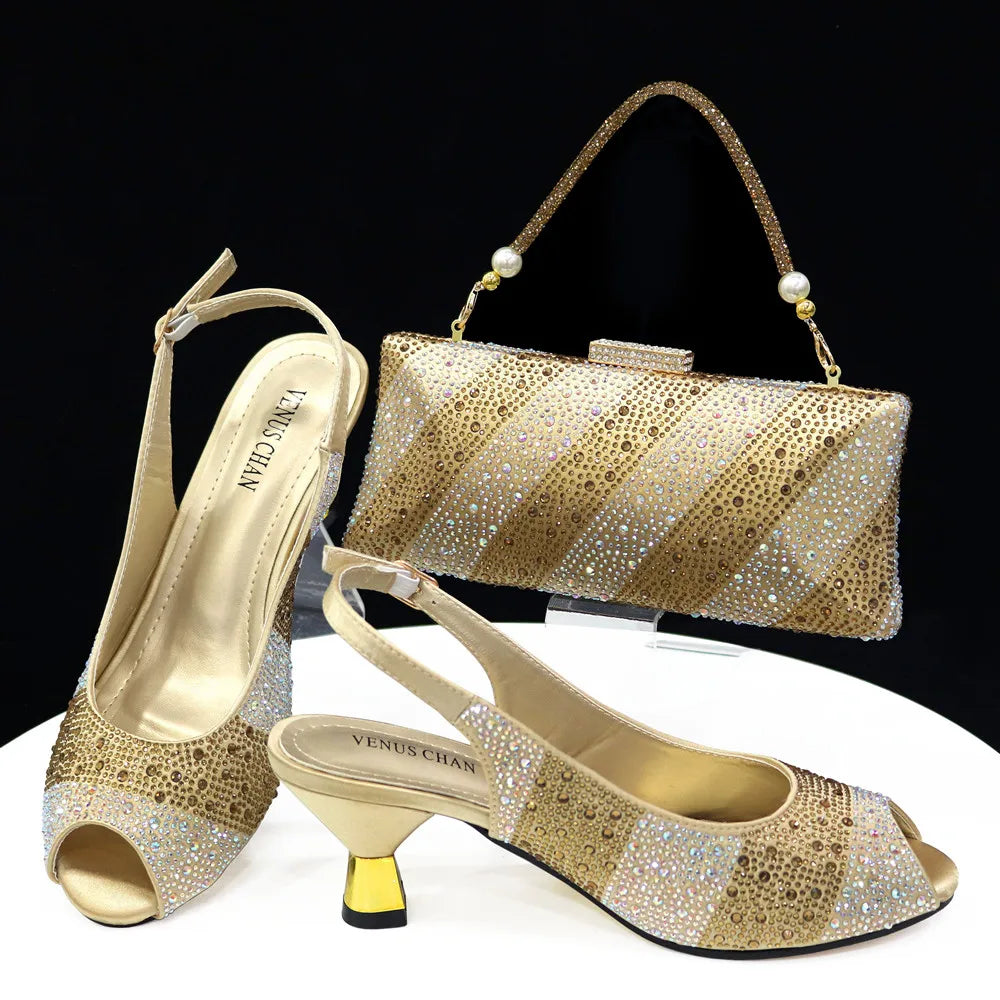 New Wedding Shoes and Bag Set HTY1-26