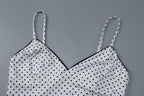 Dulzura Summer Latest Fashion Backless Slim Ruffles Polka Dot Camisole Women'S Sexy Elegant Y2K Clothes Party Club Street Outfit