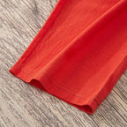 Women Summer Casual Loose Harem Elastic Waist Cotton Linen Pants Ninth Trousers