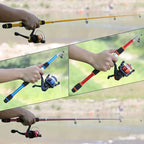 Telescopic Fishing Rod and Spinning Reel Travel Set