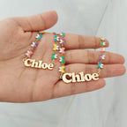 Customized Butterfly Heart Name Necklace