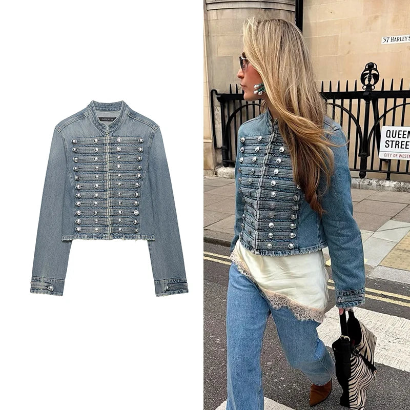 New Denim Jackets Women's Spring 2026 New Fashion Retro Slim Warm Elegant Women Jackets Chic Street Leisure Holiday Young Coats