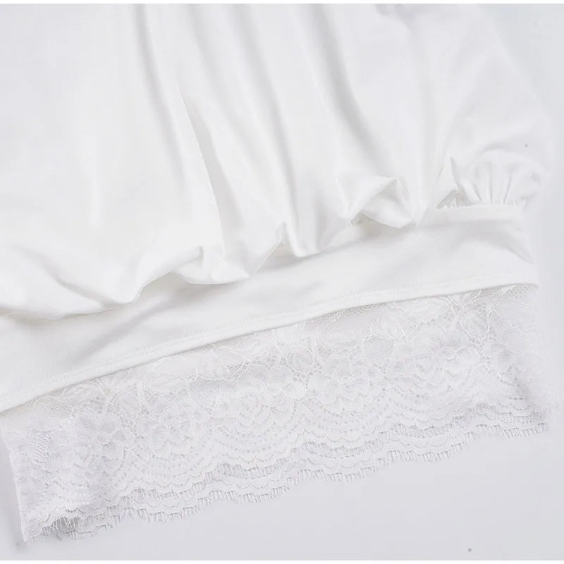 Lace Patchwork Halter Sleeveless Top Bow SLeeveless Tie Slim Fitted 2026 Summer Elegant Women Blouse Versatile Chic Lady Top
