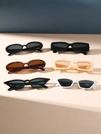 6PCS Unisex Geometric Plastic Frame Boho Sunglasses