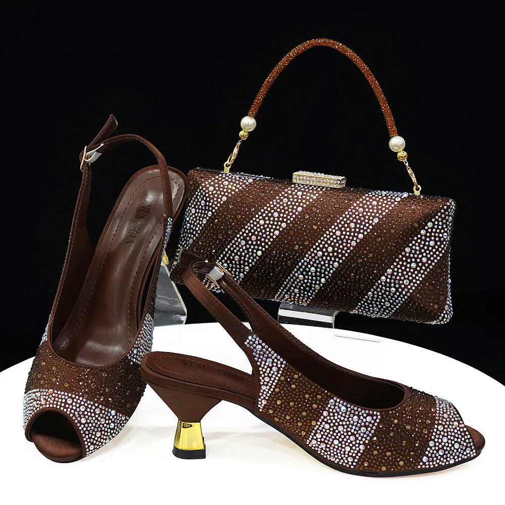 New Wedding Shoes and Bag Set HTY1-26