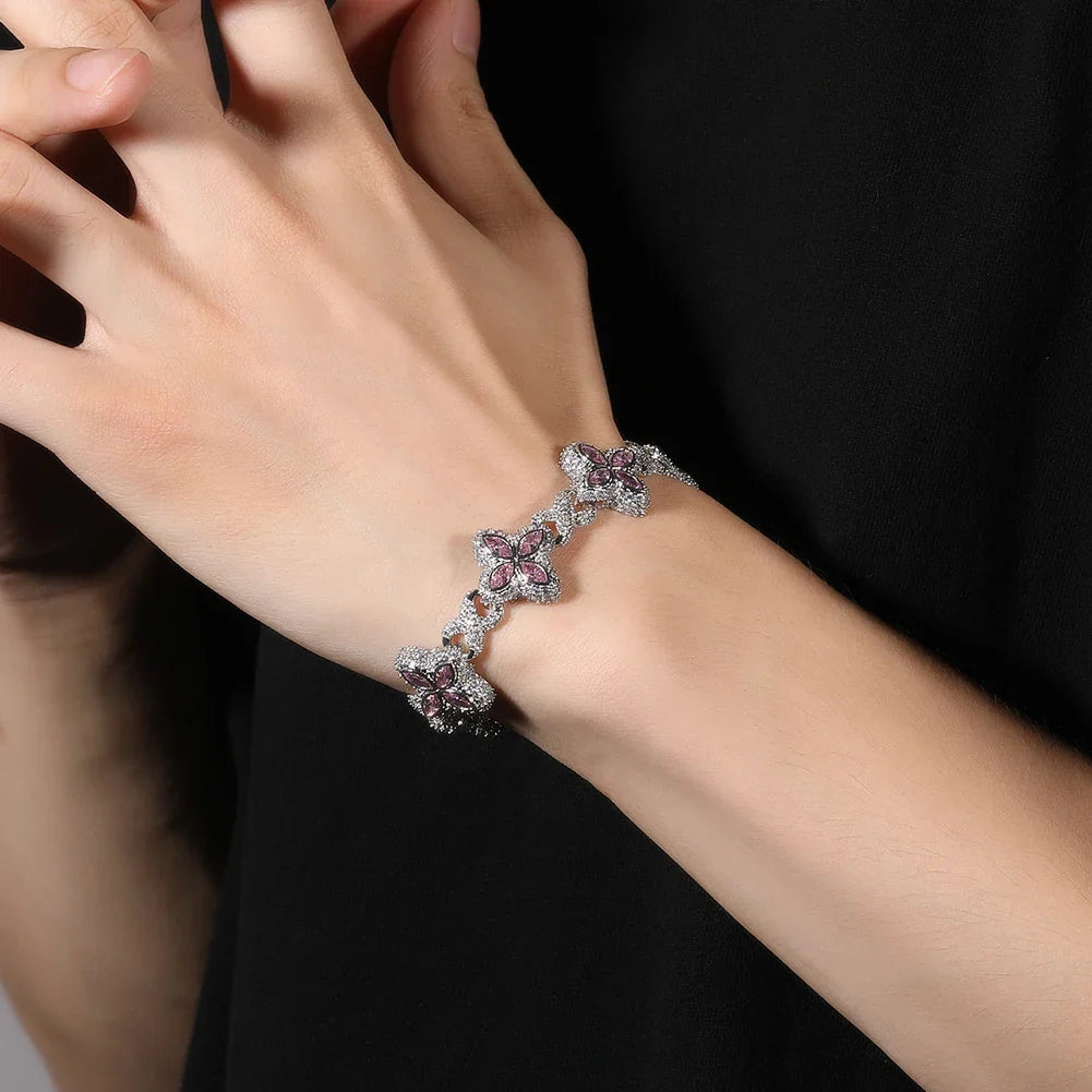 Iced clover Bracelet