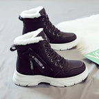 Insulated Women's Winter Ankle Boots with Thick Sole Traction