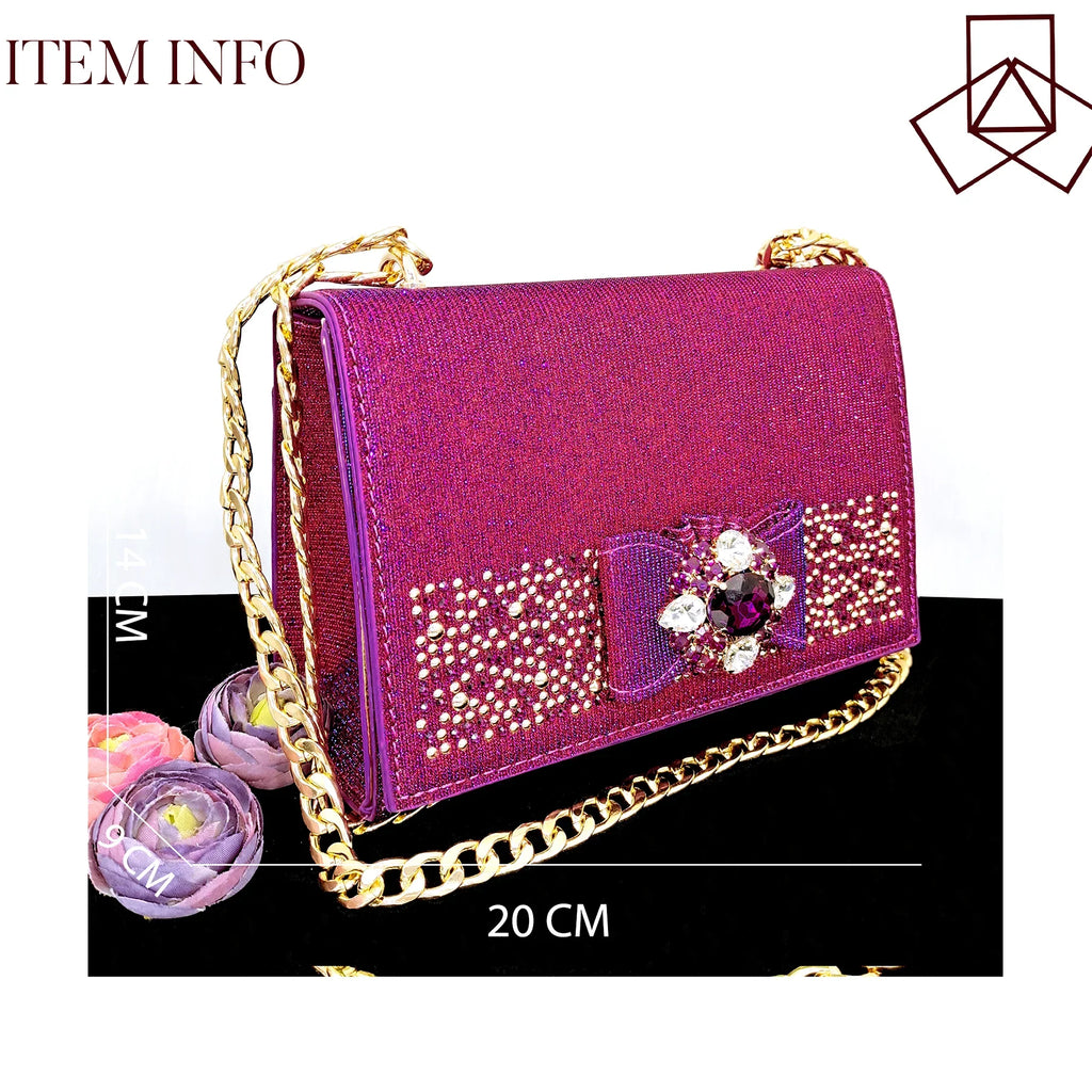 Elegant Set Pointed Toe Shoes And Bag Set QW321