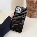 RuffleWave Satin iPhone Case