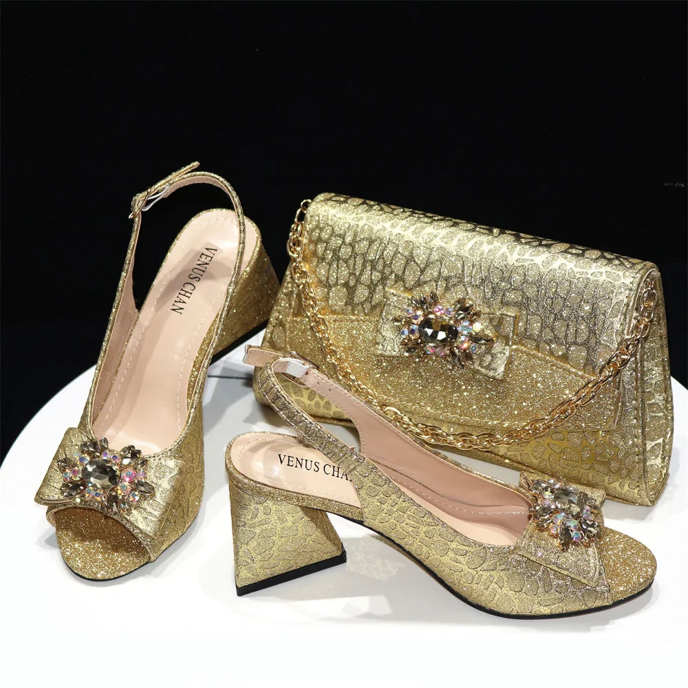 New Women Shoes and Bags To Match Set HRE1-3