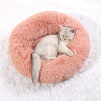 Round Pet Bed for Large Dog Bed Super Soft Cat Bed Plush Dog House for Medium Dog House Winter Warm Sleeping 40-90cm 6 Sizes