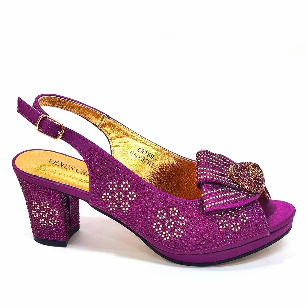 Latest High Heels Shoes And Bag Set EDN901