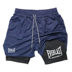 Everlast Double Layer Compression Shorts for Fitness and Basketball