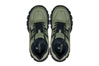 CALTO - S5284 - 2.6 Inches Taller (Khaki Green/Translucent Onyx Sole) - Chunky Sole Sporty Sneakers