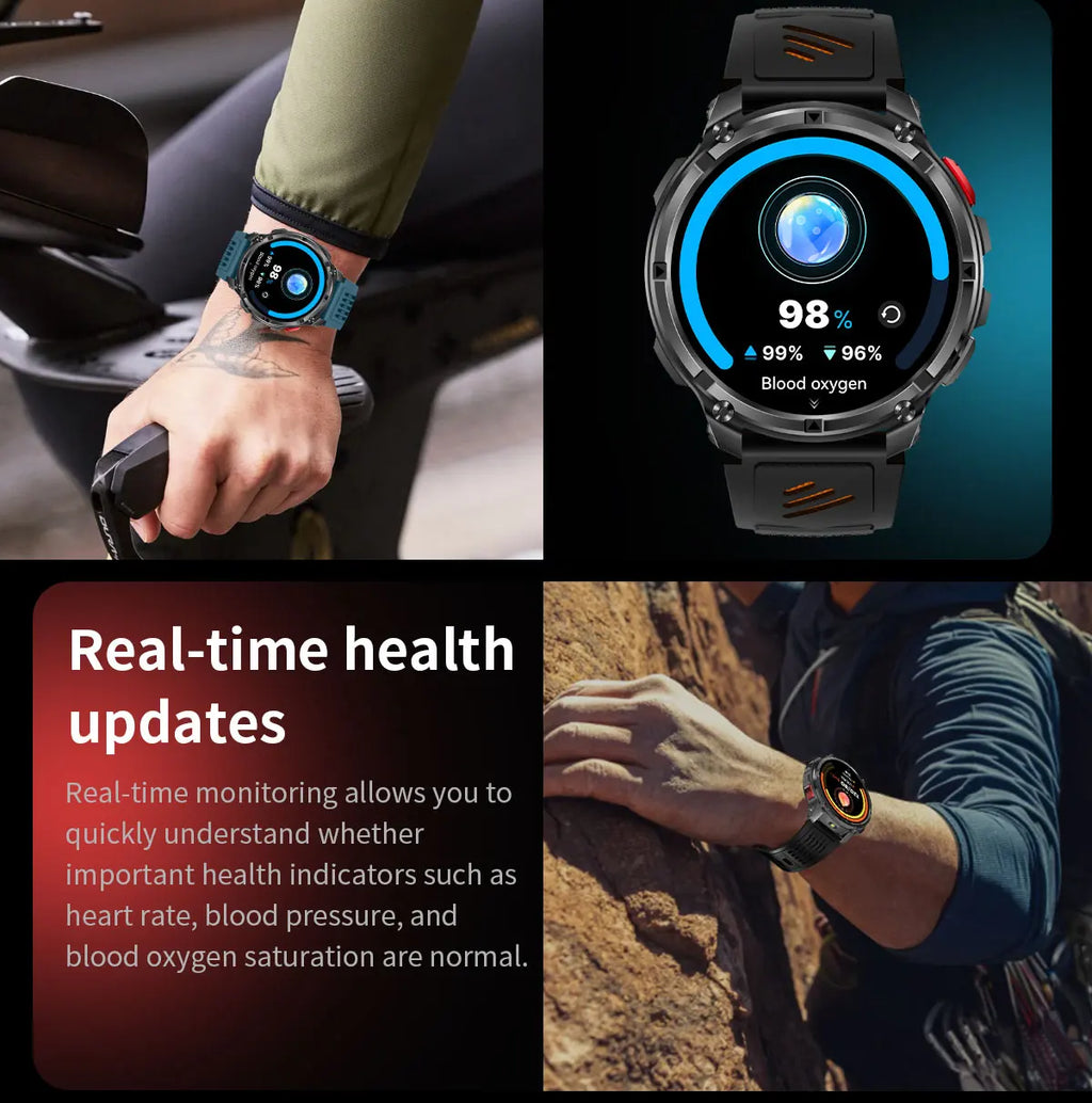2026 New T-Rex3 Ultra 1100mAh Super Capacity Battery Adult Men Smart Watch 1.7" Large Screen Call 5ATM Waterproof Sports Watches