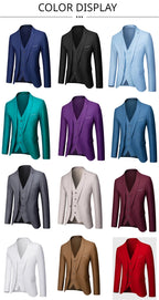 Men's Formal Slim Fit Suit Set, 2- or 3-Piece, M-6XL