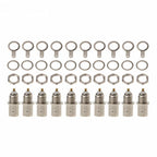 10Pcs/Set BNC Female Nut Bulkhead Solder Connector Adapter For Video Surveillance