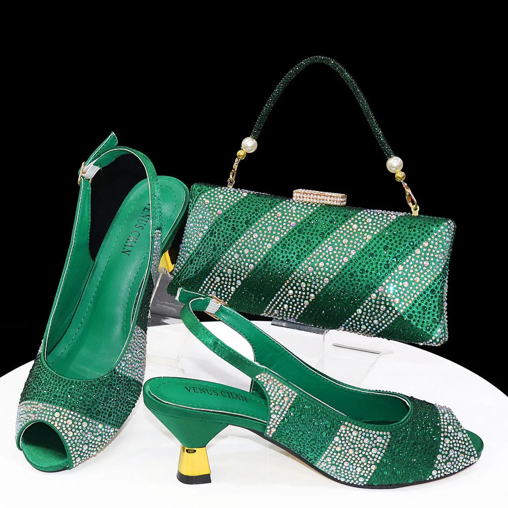 New Wedding Shoes and Bag Set HTY1-26