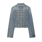 New Denim Jackets Women's Spring 2026 New Fashion Retro Slim Warm Elegant Women Jackets Chic Street Leisure Holiday Young Coats