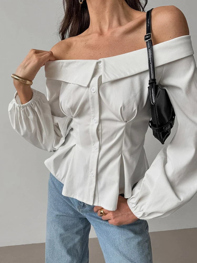 Women's White Tie Front Knot Blouse Elegant Sexy Oversized Collared Shirt with Bow Detail 2026 Women's Office Wear Tops