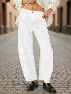 Women’s Elastic Waist High Waisted Jeans