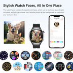 2026 Watch 5 Pro GPS Track Compass Smart Watch Men 360*360 AMOLED Screen NFC BT Call Waterproof Health Monitor Man Smartwatches