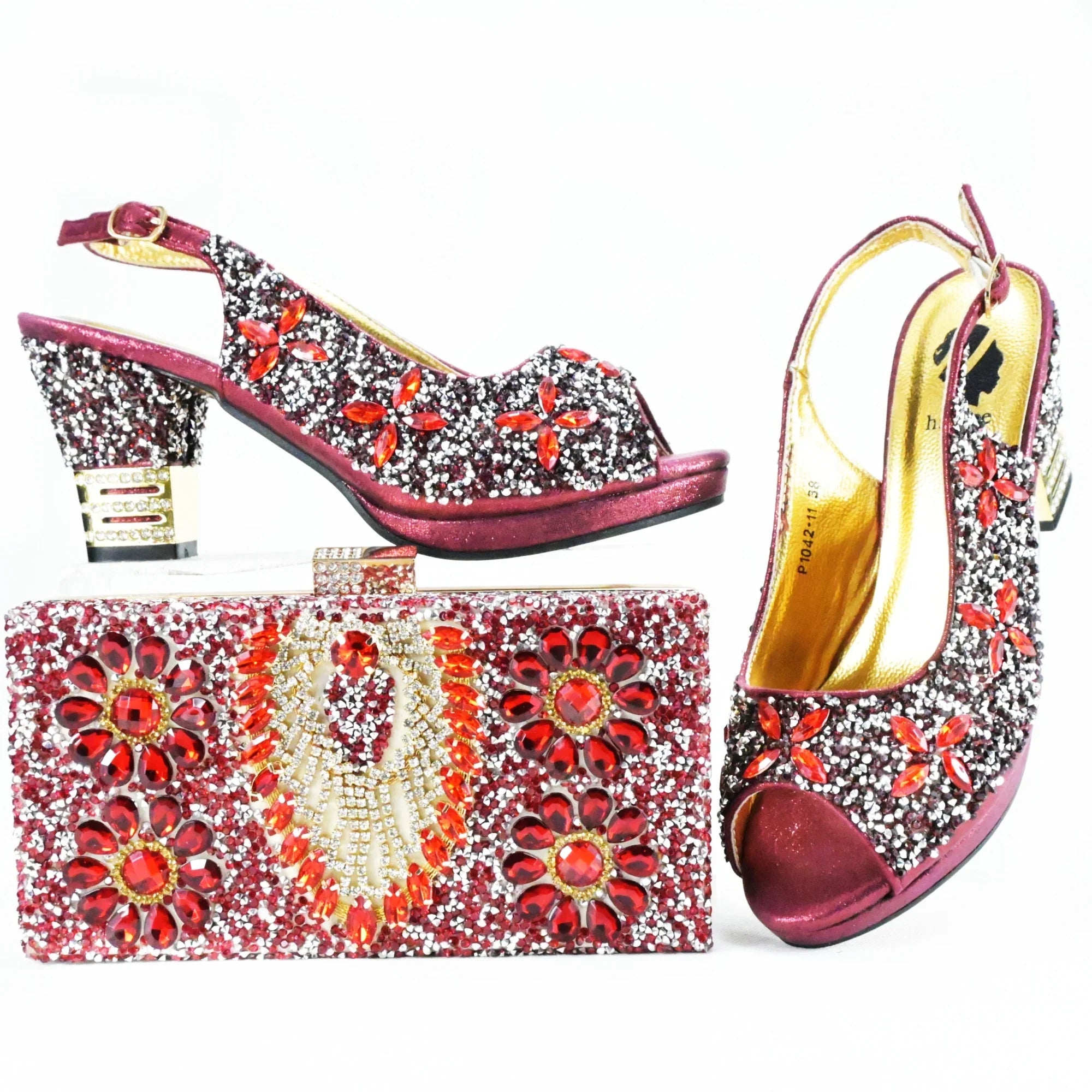 Shoes and Bag Set African Sets HAS1-9