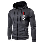 Mens Tracksuit Set Zipper Hoodie with Joggers Athletic Sportswear Gym Workout Outfit Urban Casual Autumn Training Sports Suit
