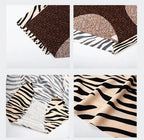 6pcs Women's Seamless Ice Silk Panties Female Mid Waist Plus Size Leopard Print Underwear Girls Fashion Brief Lady Comfort Panty