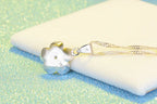 925 Sterling Silver Cherry Blossom Pendant Necklace